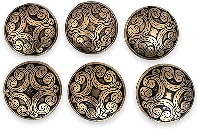 Boutons dorés antiques 17 mm - 22 mm 6 pièces pour la couture de vêtements, la décoration et l'artisanat (22 mm). Comparez, choisissez, économisez sur Diaytar Sénégal