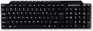 Clavier usb multimédia zebronix zeb-km2100 avec 114 touches dont 12 touches multimédia dédiées