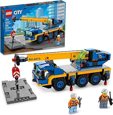 Ensemble de jouets de construction lego grue mobile 60324 pour enfants, garçons