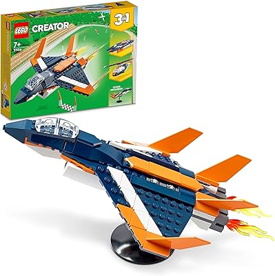 Lego creator 3-en-1 supersonic jet set #31126 (215 pièces)