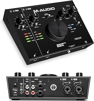 Interface audio-midi usb 4 ports m-audio air 192 | 8-2 pouces avec logiciel
