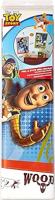 Sticker mural pour enfants room mates, disney toy story buzz et woody giant