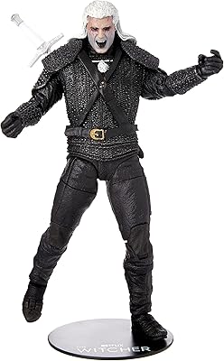 Mcfarlane netflix the witcher geralt of rivia figurine d'action 7" avec 22 pièces