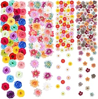 220 pièces mini têtes de fleurs fausses marguerites en soie petites