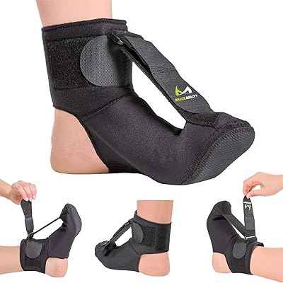 Chaussette de nuit pour fasciite plantaire | attelle extensible douce pour dormir, tendinite