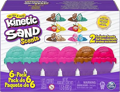 Conteneur de cornet de crème glacée exclusif kinetic sand de scents, paquet