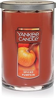 Yankee candle classic grande bougie parfumée à la citrouille épicée de 22 oz