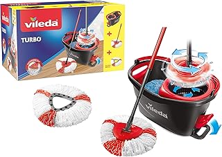 Ensemble vadrouille et seau turbo vileda faciles à essorer et à nettoyer