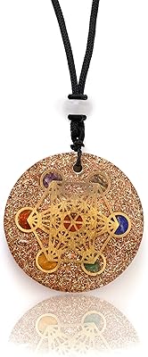 Pendentif orgonite metatron cube chakra mixte activer et détendre le chi pour l'amélioration