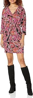 Robe en jersey motif cachemire pour femme