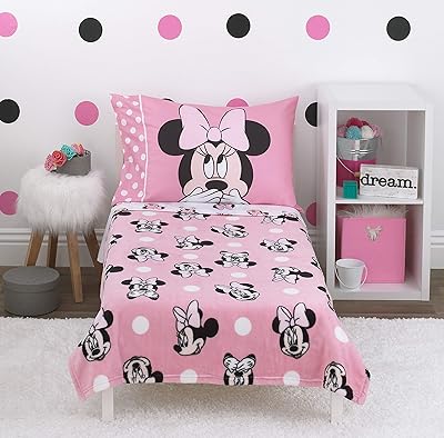 Parure de lit 4 pièces disney minnie mouse pour bébé – couverture