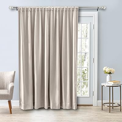 Ricardo 02000-44-084-02 passe-tringle occultant ultime 112 " l x 84 " l noir