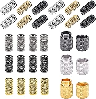 Amzoya 24 pièces lacets en laiton sans lien de boucle pour chaussures