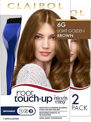 Clairol nice 'n easy root touch up coloration permanente pour cheveux, 6 g