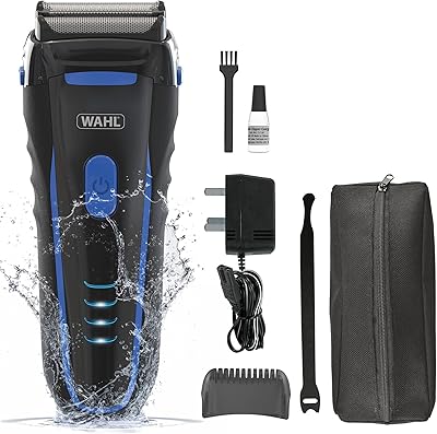 Rasoir électrique wahl clean & close pour homme, rasoir électrique pour homme, tondeuse