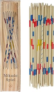 Ensemble de bâtons de ramassage en bois henbrandt mikado 41 pièces, jeux familiaux