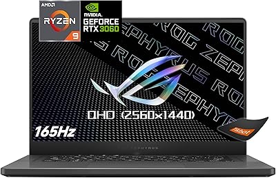 Asus rog zephyrus g15 15,6\" 165 hz qhd (2560 x 1440) ordinateur portable
