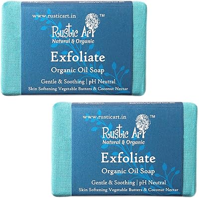 Savon exfoliant biologique rustic art | adoucit et apaise la peau | graines