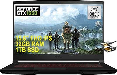 Ordinateur portable msi flagship gf63 thin gaming 15 écran fhd ips 15,6" intel quad-core i5-10300h de 10e génération (beats i7-8750h) 32 go de ram 1 to ssd geforce gtx 1650 4 go rétroéclairé win10 + câble hdmi. Diaytar Sénégal : Des promotions qui ont du sens