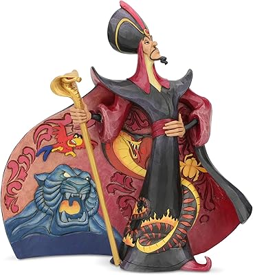 Statue debout enesco disney traditions jim shore aladdin jafar, 9 pouces, multicolore