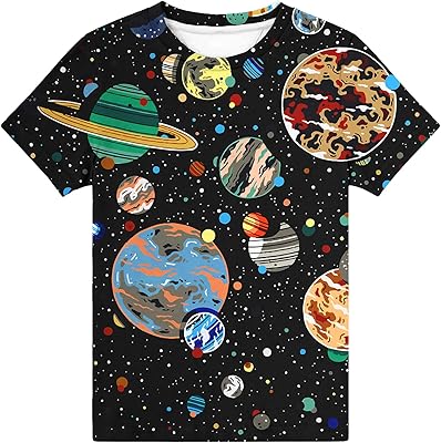 T-shirts pour garçons et filles avec des graphismes 3d innovants pour les enfants