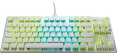 Clavier de jeu rockat vulcan tkl pro pour pc, commutateur titan optique linéaire