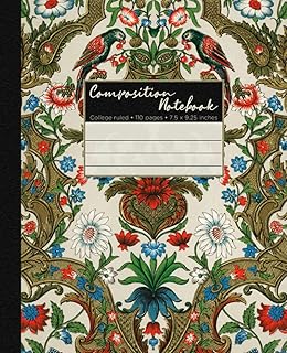 Cahier de composition : carnet de notes en papier ligné d'université | cahier