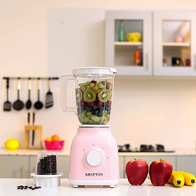 Mélangeur 2 en 1 krypton 400 w avec lames tranchantes en acier inoxydable, 1,5 l, rose, knb6207. Diaytar : Où vos envies rencontrent votre budget
