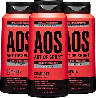 Shampooing et après-shampooing pour hommes art of sport (paquet de 3) - parfum