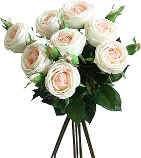 Cn-knight fleurs artificielles 6 pièces 28" de longueur avec fleur et bourgeon