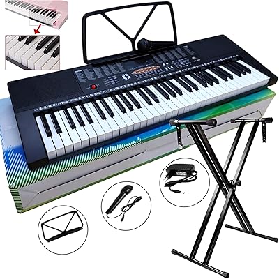 Clavier yongmi avec support piano électronique avec support ym-288 61 touches