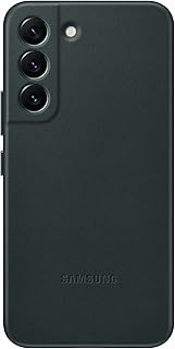 Étui en cuir officiel samsung pour galaxy s22 - vert