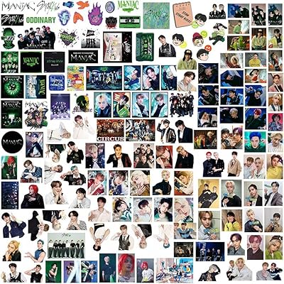 Ensemble d'autocollants en vinyle imperméables k-pop stray kids, 195 pièces, adaptés pour ordinateur