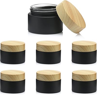 Alykdon lot de 6 pots en verre dépoli de 1 oz (30 ml)