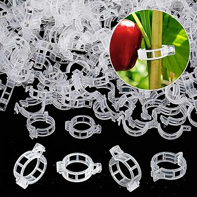 Delfino 200pcs clips de support pour plantes, barre de clip de support