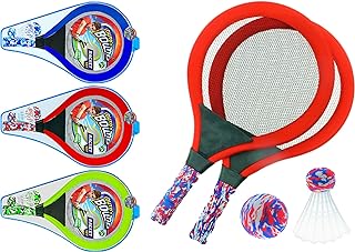 Ja-ru ensemble de raquettes de badminton avec 2 raquettes, ballon de plage et oiseaux de couleurs assorties - raquette de tennis légère pour jeux de plein air beach play set 5135 3 jeux de raquettes. Diaytar Sénégal : Large gamme, petits prix, grande satisfaction