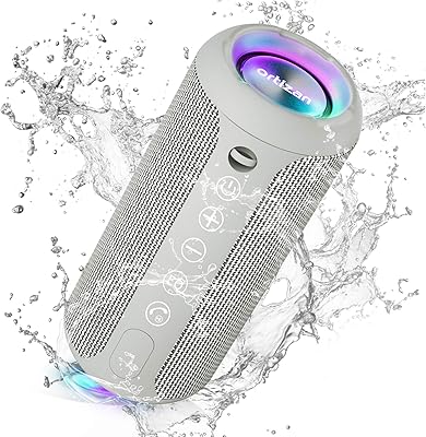 Haut-parleur bluetooth portable ortisan, haut-parleur sans fil étanche ipx7 avec son stéréo fort