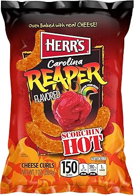 Chips de boucles de fromage herr's carolina reaper 28 g