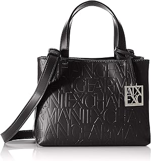Petit sac cartable pour femme, design shopping ouvert, logo embossé sur tout le sac