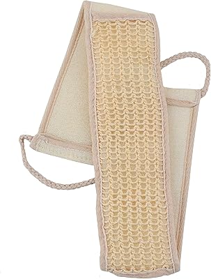Serviette de bain exfoliante pour le dos home pro avec ceinture en sisal