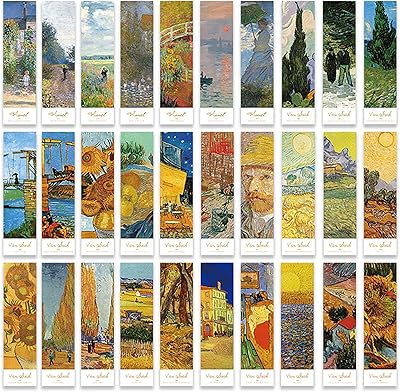Dooraking 30 pièces marque-pages en papier d'art pour les amateurs de livres, marque-pages