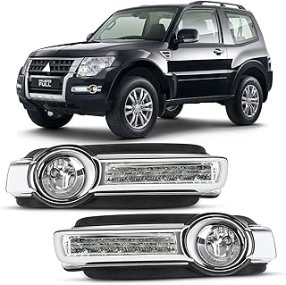 Feux antibrouillard dla et feux diurnes led drl pour mitsubishi pajero / montero