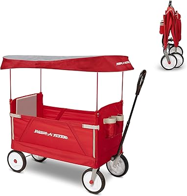 Poussette pliante 3-en-1 radio flyer pour enfants et cargo, rouge. Découvrez le shopping sans frontières avec Diaytar Sénégal