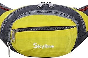 Ceinture de course skyline, sac banane avec ceinture réglable, adapté aux voyages, aux activités de plein air, à la salle de sport, à la randonnée pour hommes et femmes, jaune, l, sacs banane tendance. Diaytar : Le e-commerce qui respecte votre budget