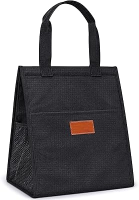 Grand sac à lunch portable pour femmes hommes adultes étudiants sac fourre-tout thermique