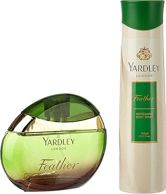 Coffret cadeau de parfum yardley london feather pour femmes sophistiquées, parfum lilas, parfum lys blanc, rose et violette, eau de parfum 100 ml + spray corporel 150 ml – Photo produit Dakar Sénégal – Livraison rapide Coffret cadeau de parfum yardley london feather pour femmes sophistiquées, parfum lilas, parfum lys blanc, rose et violette, eau de parfum 100 ml + spray corporel 150 ml. Diaytar Sénégal : Des promotions qui ont du sens