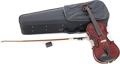 Kit de violon hw en bois massif pure giwa 1 8 avec mentonnière