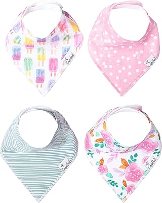 Coffret cadeau de bave et de dentition pour bébé avec bandana en perles