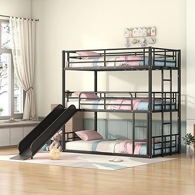 Lit superposé double en métal imkk, sans sommier tapissier, meubles pour enfants