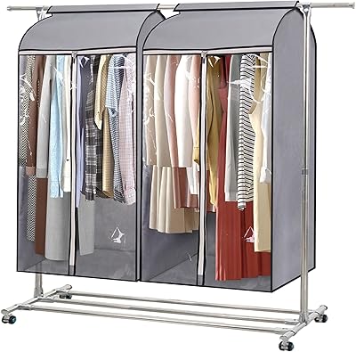 Sacs à vêtements suspendus mislo, rangement hermétique pour vêtements de 43 pouces